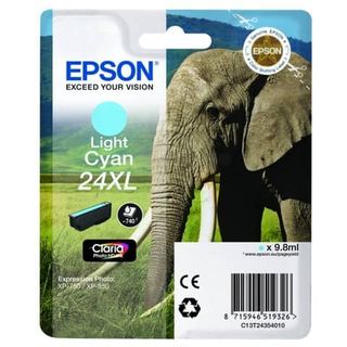 Epson 24XL - 9.8 ml - XL - ciano - originale - cartuccia d'inchiostro - per Exp…