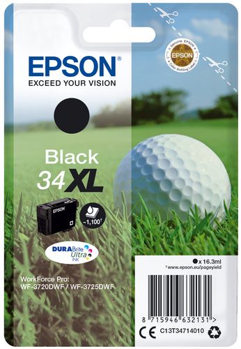 Epson 34XL - 16.3 ml - XL - nero - originale - blister - cartuccia d'inchiostro…