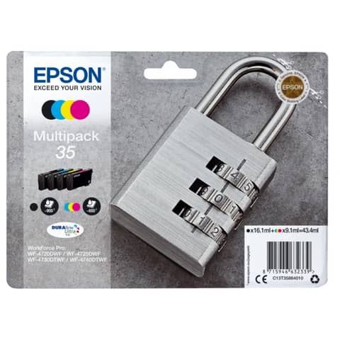 Epson 35 Multipack - Confezione da 4 - nero, giallo, ciano, magenta - originale…