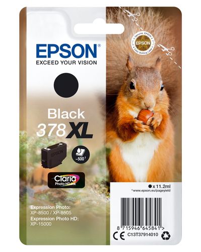 Epson 378XL - 11.2 ml - XL - nero - originale - blister - cartuccia d'inchiostr…