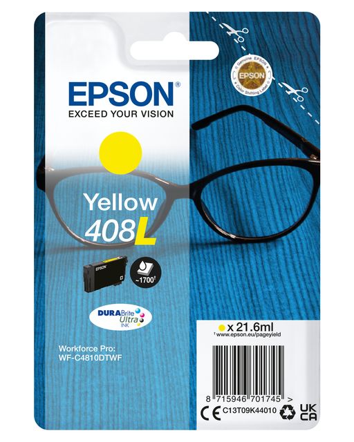 Epson 408L - 21.6 ml - giallo - originale - blister - cartuccia d'inchiostro - …