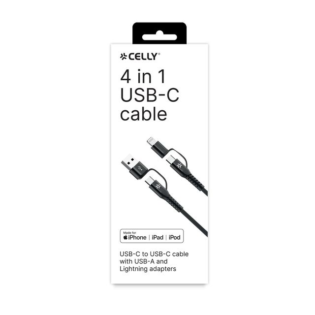 =>>A+C TO C+LIGHT CABLE 2M BK