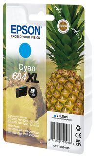 Epson 604XL Singlepack - 4 ml - XL - ciano - originale - blister - cartuccia d'…
