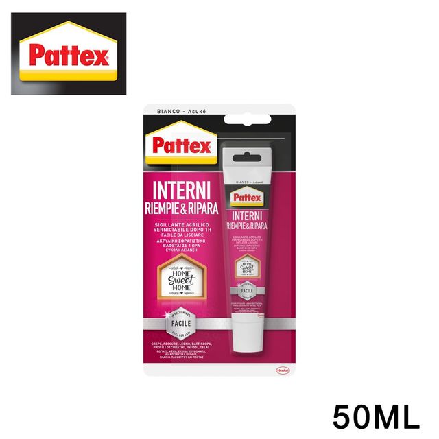 PATTEX SIGILLANTE INTERNI RIEMPIE & RIPARA BIANCO 50ML