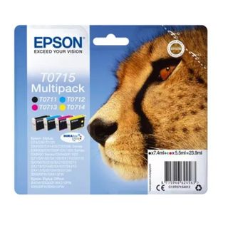 Epson T0715 Multipack - Confezione da 4 - 23.9 ml - nero, giallo, ciano, magent…