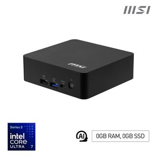 PC MSI CUBI NUC U7 3 BB NO RAM/HDD U7-355 SSD M.2 DDR5 WIFI7 VESA