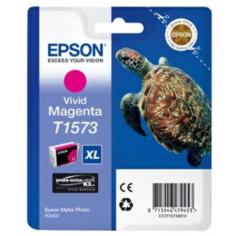 Epson T1573 - 25.9 ml - magenta Vivid - originale - blister - cartuccia d'inchi…