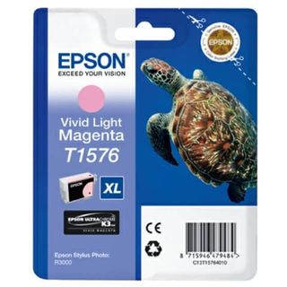 Epson T1576 - 25.9 ml - magenta chiaro Vivid - originale - blister - cartuccia …