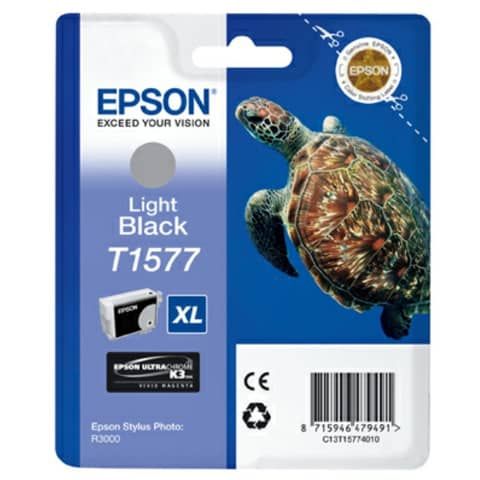 Epson T1577 - 25.9 ml - nero chiaro - originale - blister - cartuccia d'inchios…
