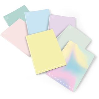 PIGNA MONOCROMO PASTEL QUADERNO A4 80 GR RIGHE 0C 40 FOGLI CONF 10 Pz.