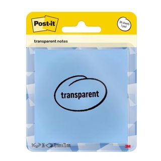 POST-IT TRANSPARENT WASHED DENIMBLU