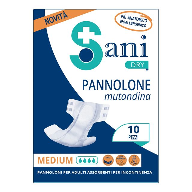 PREORDINE SANI DRY - PANNOLONE MUTANDINA PER INCONTINENZA PER ADULTI - TAGLIA M…