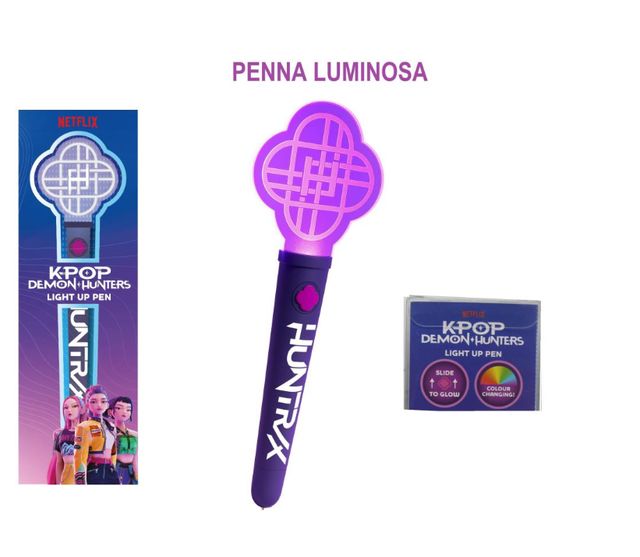 PREORDINE KPOP DEMON HUNTERS - PENNA CON TOPPER LUMINOSA * SETTEMBRE