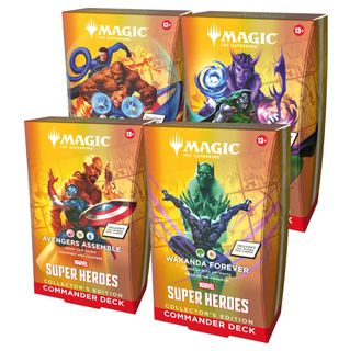 PREORDINE MAGIC THE GATHERING BOX COMMANDER DECK - MARVEL SUPER HEROES (4 MAZZI…