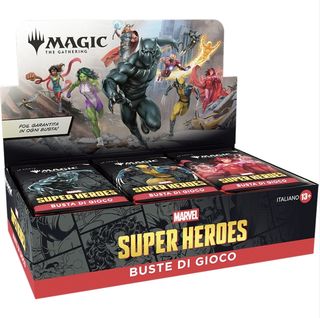 PREORDINE MAGIC THE GATHERING BOX PLAY BOOSTER - MARVEL SUPER HEROES (30 BUSTE)…