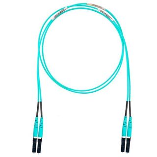 Panduit NetKey 2 Fiber Patch Cord, 2mm, OM4, LC Duplex, LSZH, 2m