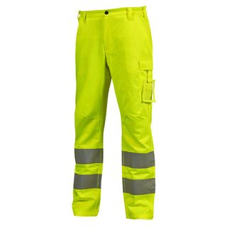 Pantaloni alta visibilitA' Vega tg XXL giallo fluo U-Power