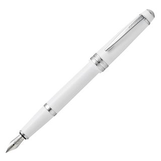 Penna stilografica Bailey Light - punta M - fusto bianco/cromo - Cross