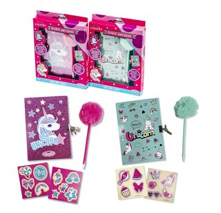 Peperilla - Diario Segreto Baby Unicorn Quaderno con 50 pagine e copertina rigi…