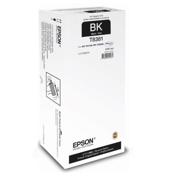 Epson T8381 - 318.1 ml - nero - originale - ricarica inchiostro - per WorkForce…