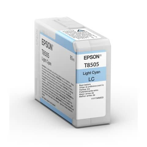 Epson T8505 - 80 ml - cyan chiaro - originale - cartuccia d'inchiostro - per Su…
