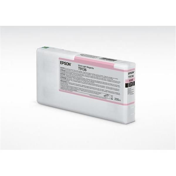 Epson T9136 - 200 ml - magenta chiaro Vivid - originale - cartuccia d'inchiostr…