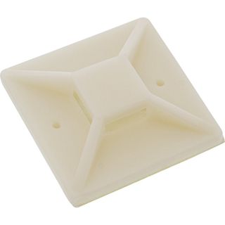 Placca Adesiva per Fascette Kit 10 pezzi - Bianco