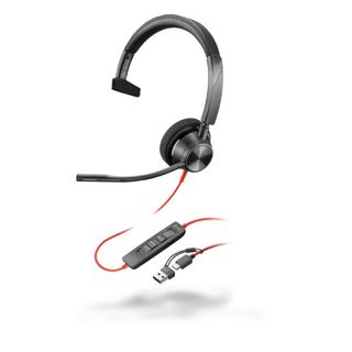 Poly Blackwire 3210 - Blackwire 3200 Series - cuffie con microfono - over ear -…