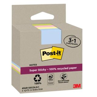 Post-it Super Sticky - Blocchi - 76 x 76 mm - 1260 fogli (18 x 70) - giallo, ro…