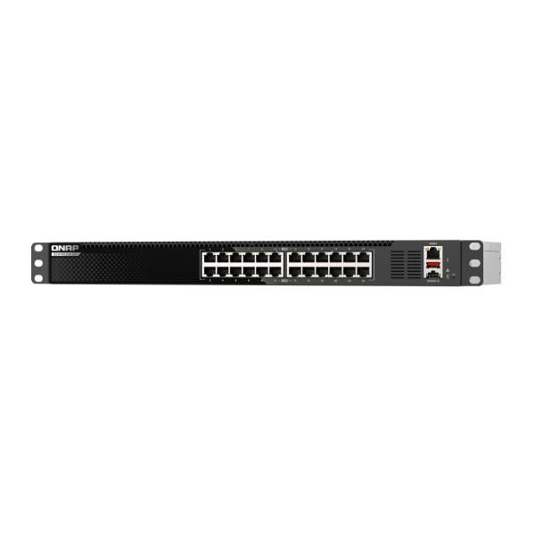 QNAP QSW-M3224-24T, Gestito, L3, 10G Ethernet (100/1000/10000), Montaggio rack,…