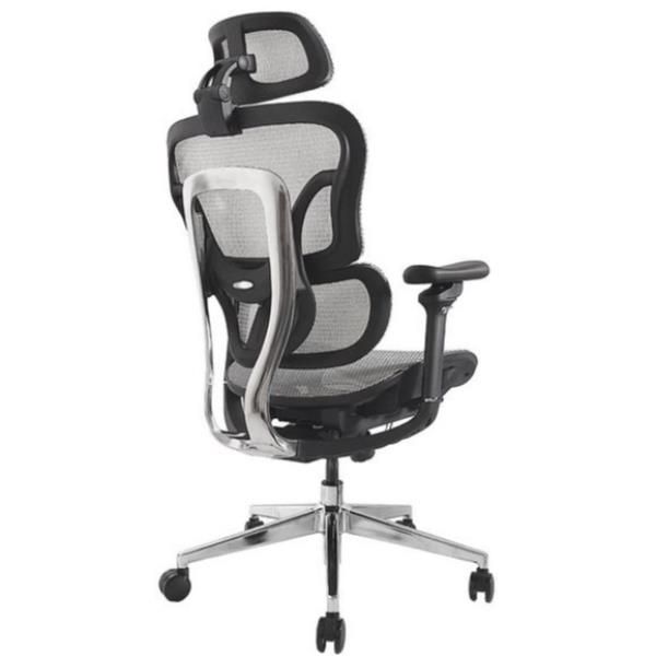 Equip 651050, Seduta in rete, Schienale a rete, Grigio, Grigio, Rete, Nylon, Re…