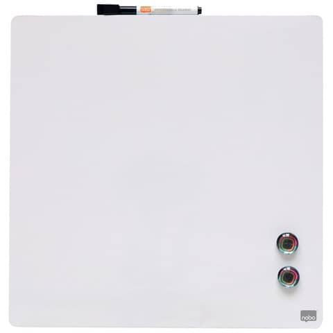 Quartet - Lavagna bianca - quadrato - 360 x 360 mm - magnetica - bianco
