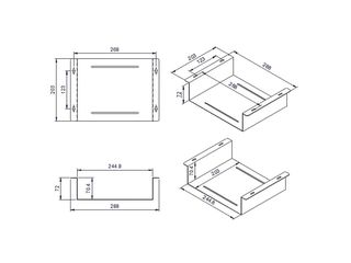 ROLINE ALLOGGIO SOTTOSCRIVANIA PER KVM/NUC/MINIPC/APPLE MAC MINI