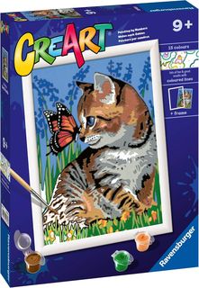Ravensburger CreArt Serie D Classic - Gattino e farfalla 28935