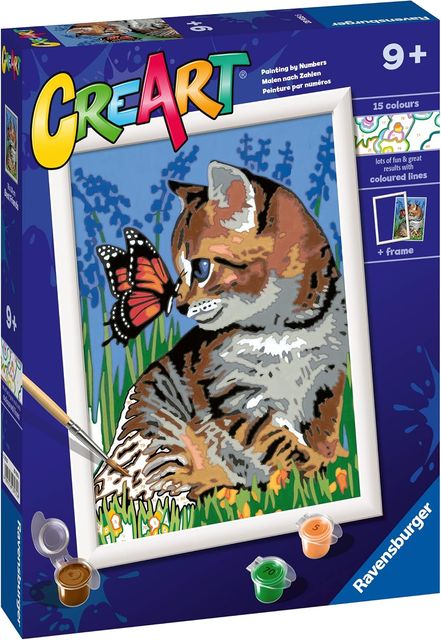 Ravensburger CreArt Serie D Classic - Gattino e farfalla 28935