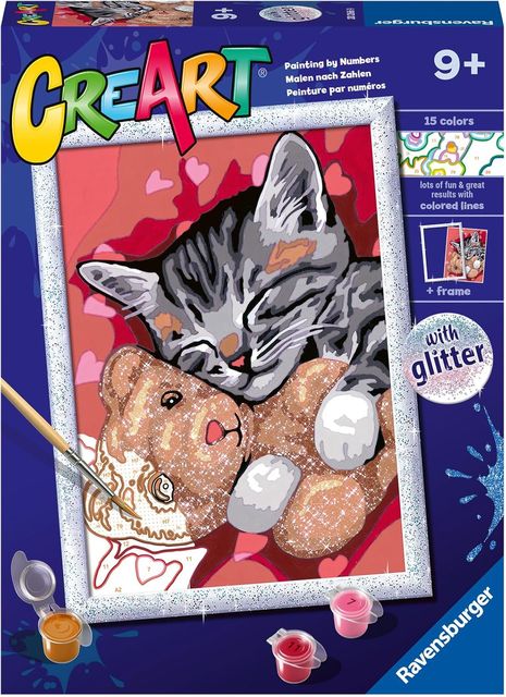 Ravensburger CreArt Serie D Classic - Gattino e il suo orsetto 20266