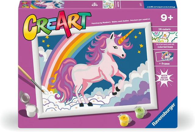 Ravensburger CreArt Serie D Classic - Unicorno ROSA NEON 23977
