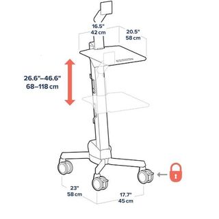 Ergotron Neo-Flex - Carrello - sollevatore Constant Force - per display LCD/dot…