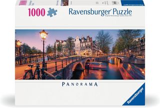 Ravensburger Puzzle 1000 PC Panorama - Una sera ad Amsterdam 12000446