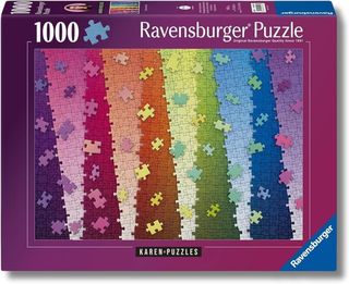 Ravensburger Puzzle 1000 PC illustrated - Colors on Colors - Karen Puzzles 1200…