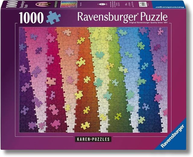Ravensburger Puzzle 1000 PC illustrated - Colors on Colors - Karen Puzzles 1200…