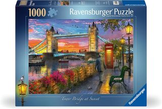 Ravensburger Puzzle 1000 PC illustrated - Tower Bridge al tramonto 12000041