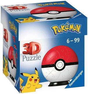 Ravensburger Puzzle 3D - Puzzleball 54 pc Pokeball rossa 11256