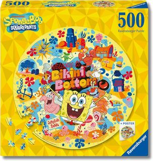 Ravensburger Puzzle 500 PC Round - Spongebob 12001657