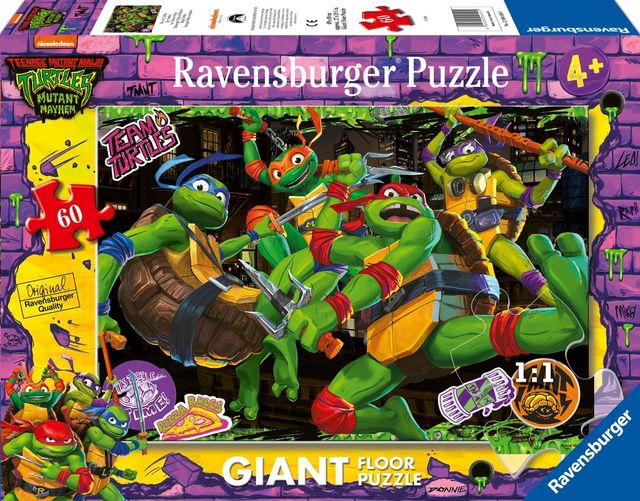 Ravensburger Puzzle 60 PC - Teenage Mutant Ninja Turtles 12004010