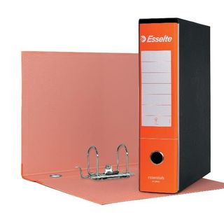 Registratore Essentials G75 - dorso 8 cm - protocollo 23 x 33 cm - arancione - …