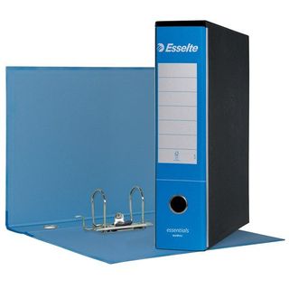 Registratore Essentials G75 - dorso 8 cm - protocollo 23 x 33 cm - azzurro - Es…
