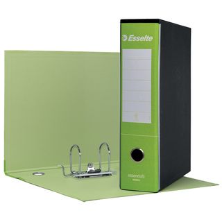 Registratore Essentials G75 - dorso 8 cm - protocollo 23 x 33 cm - verde chiaro…