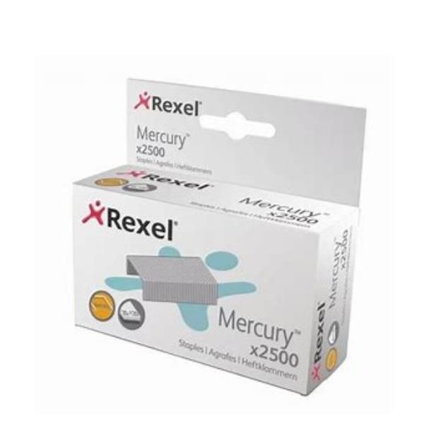 Rexel Mercury - Punti metallici - acciaio inossidabile - pacco da 2500 - per Me…