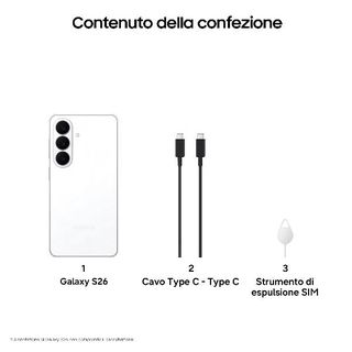 SAMSUNG S942 GALAXY S26 AI 5G DUAL SIM 6.3" OCTA CORE 256GB RAM 12GB 5G ITALIA …